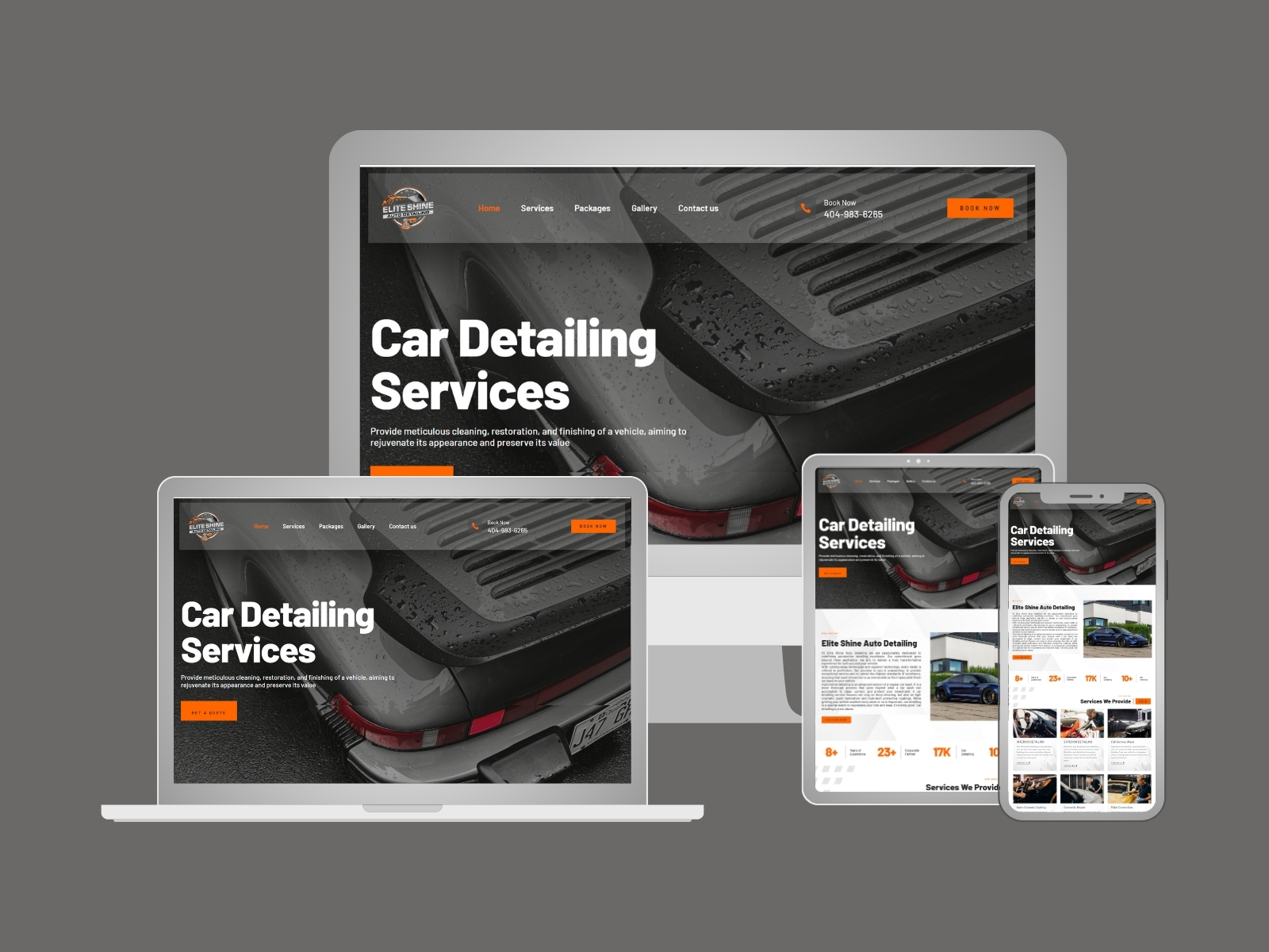 Car Detailing Website Development