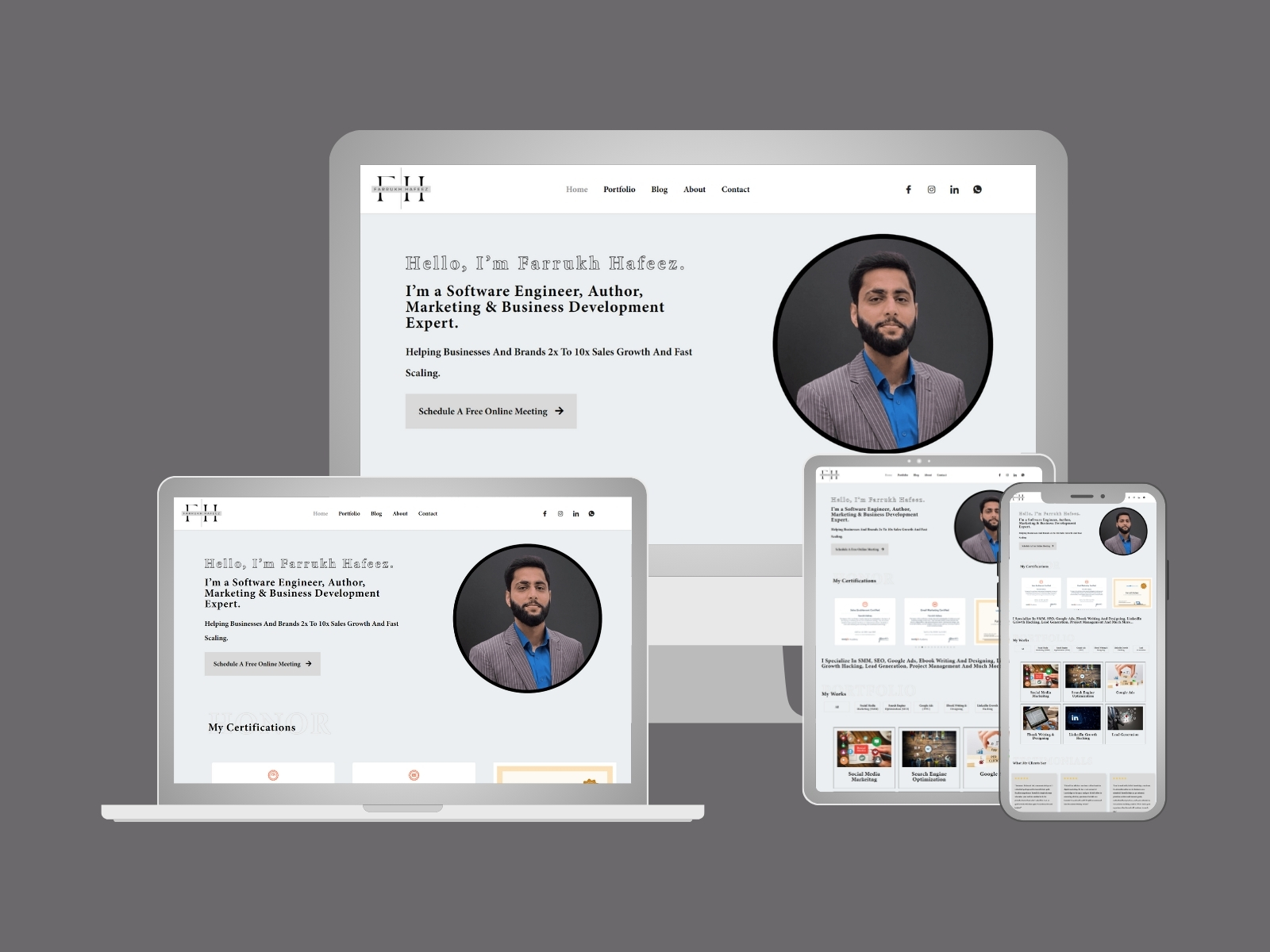 Personal Portfolio Website Development
