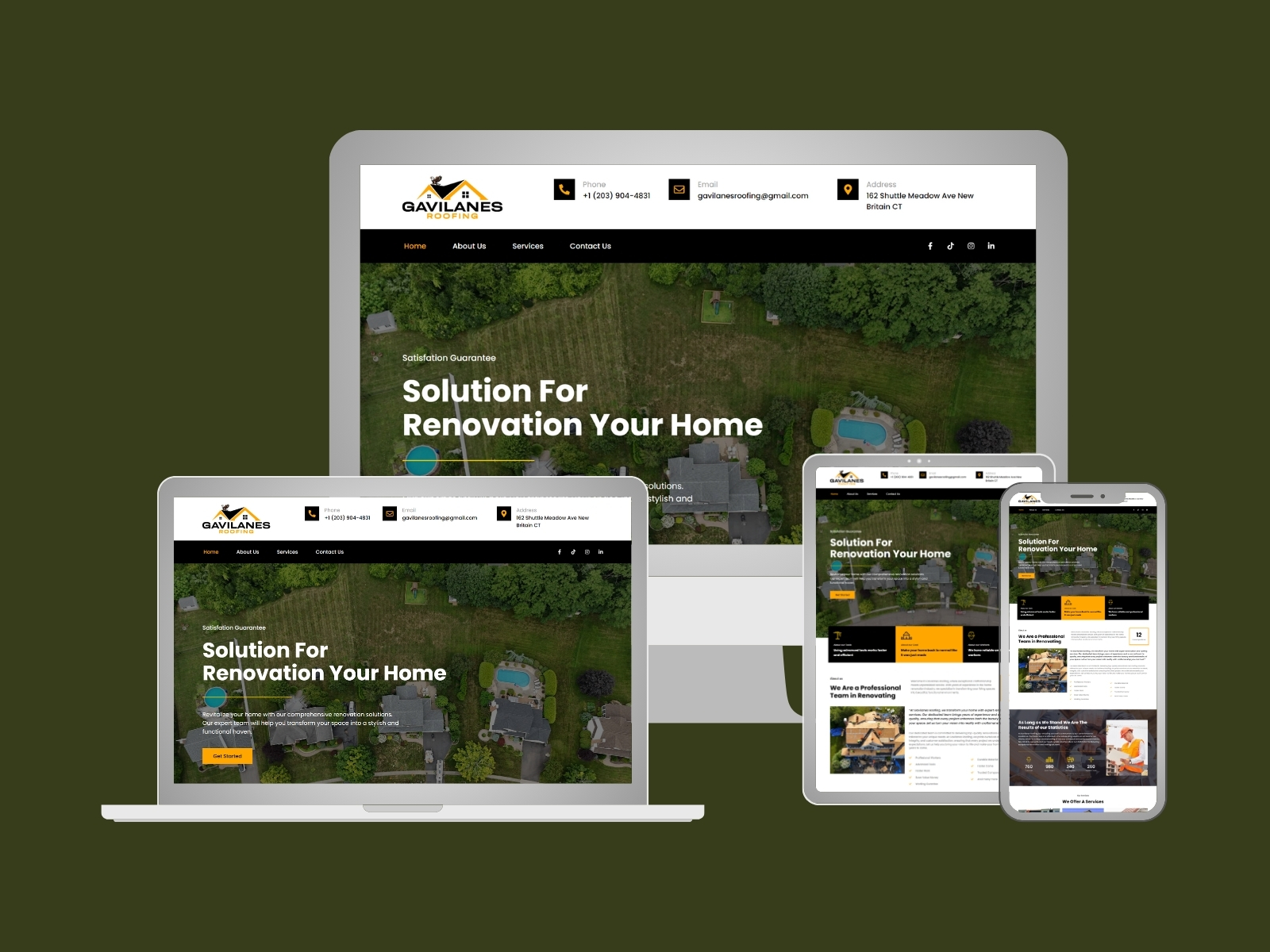 Roofing Services Website Development