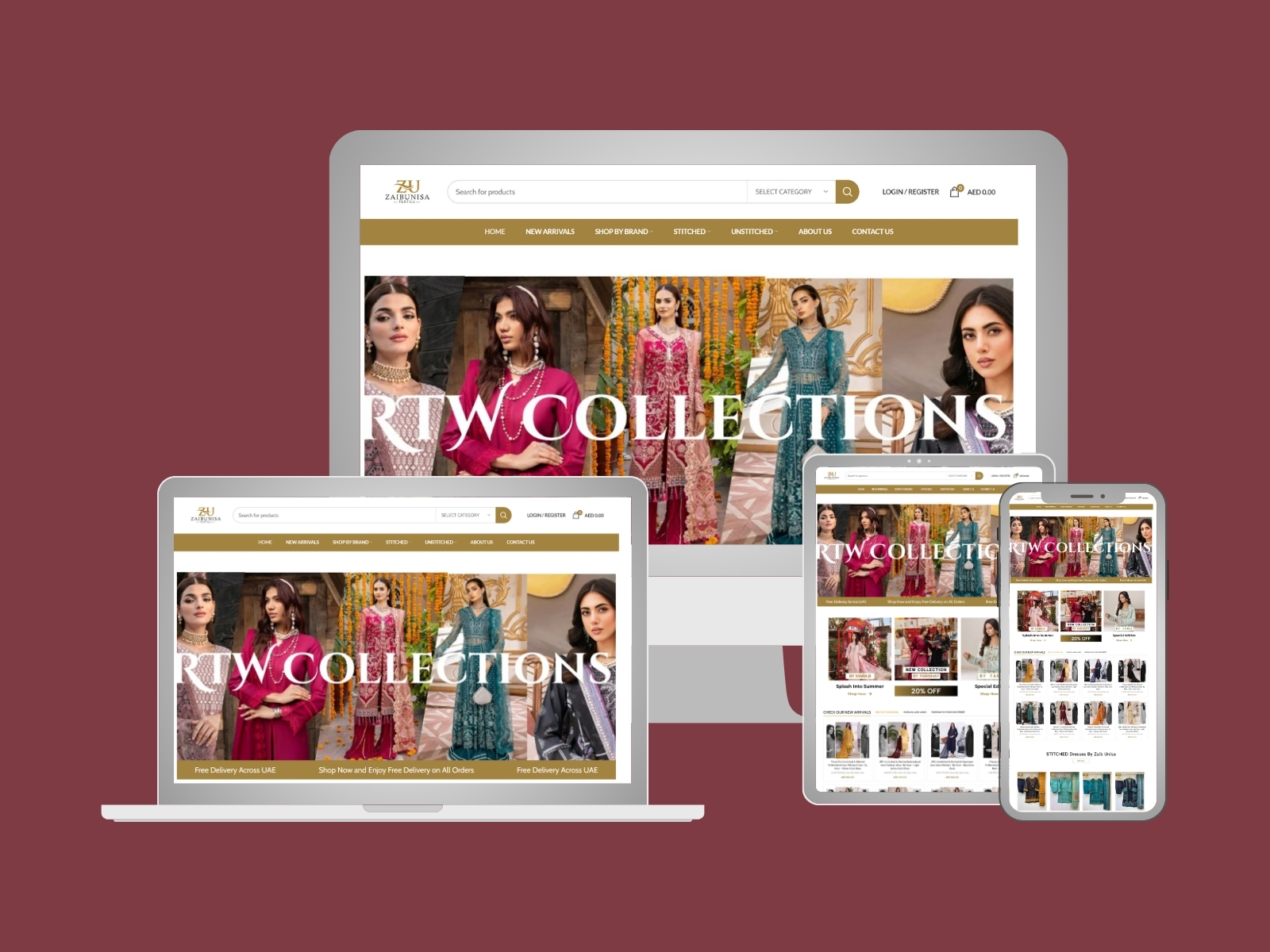 Website Development for Ladies Clothing Brand