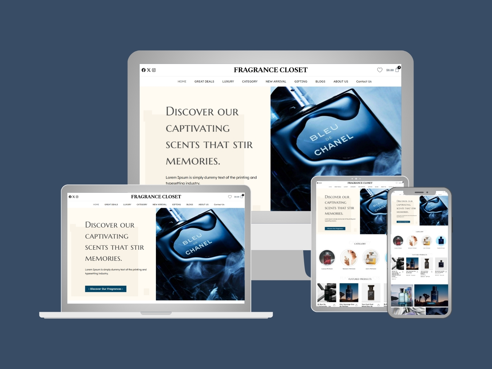Website Development for Scents