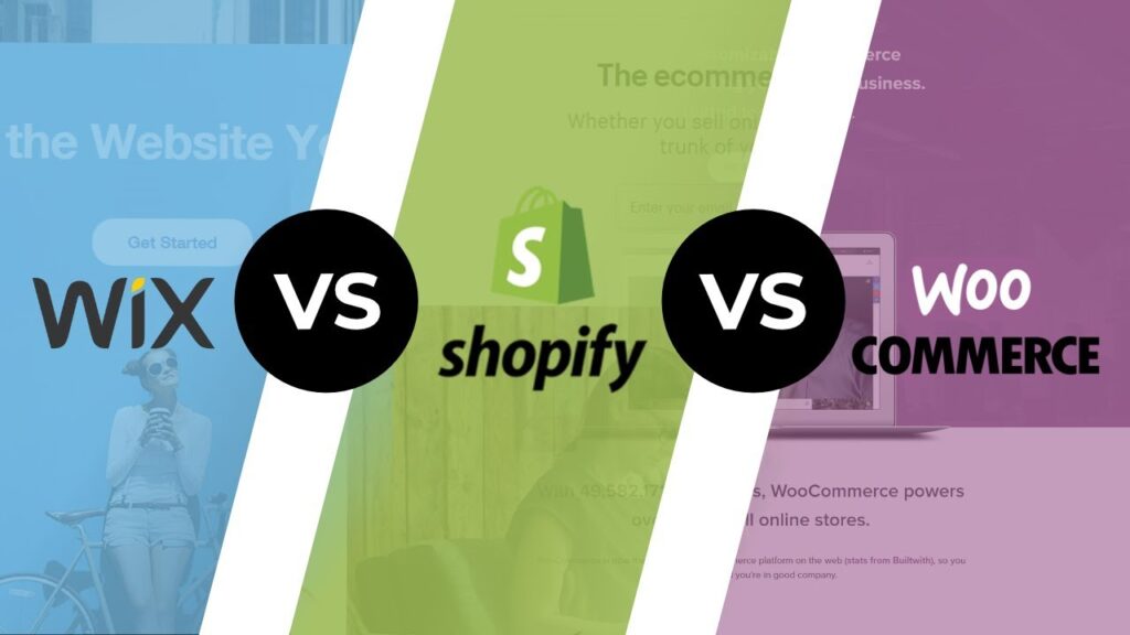 Comparison of WordPress vs Shopify vs Wix platforms
